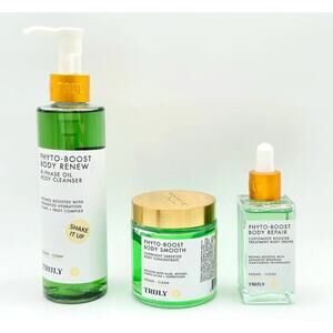 Truly Phyto-Boost Cleanser 8 oz, Repair Serum 1.7 & Overnight Concentrate 4 oz